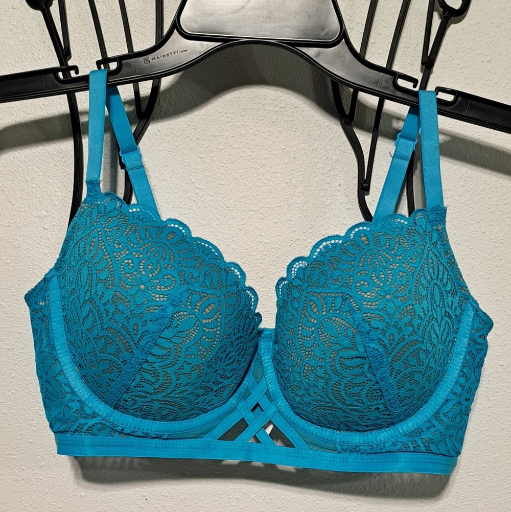 Adore Me Teal Lace Underwire Bra - Women Intimates NW T